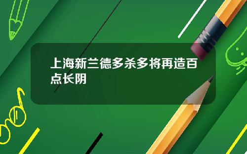 上海新兰德多杀多将再造百点长阴