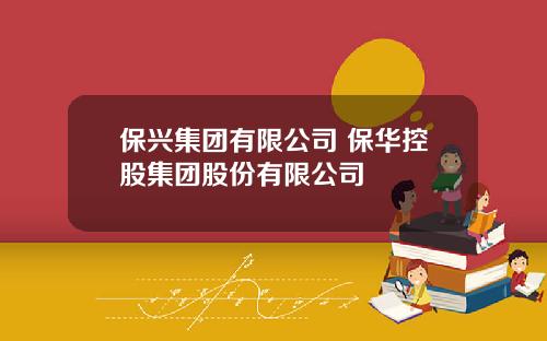 保兴集团有限公司 保华控股集团股份有限公司