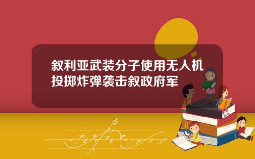 叙利亚武装分子使用无人机投掷炸弹袭击叙政府军