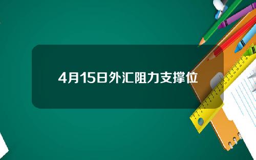 4月15日外汇阻力支撑位