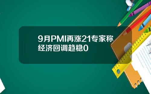 9月PMI再涨21专家称经济回调趋稳0