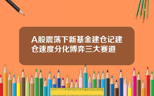 A股震荡下新基金建仓记建仓速度分化博弈三大赛道