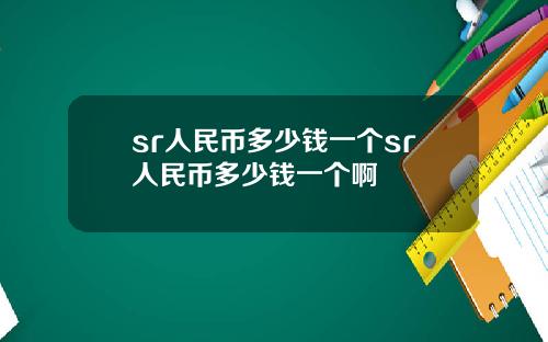 sr人民币多少钱一个sr人民币多少钱一个啊