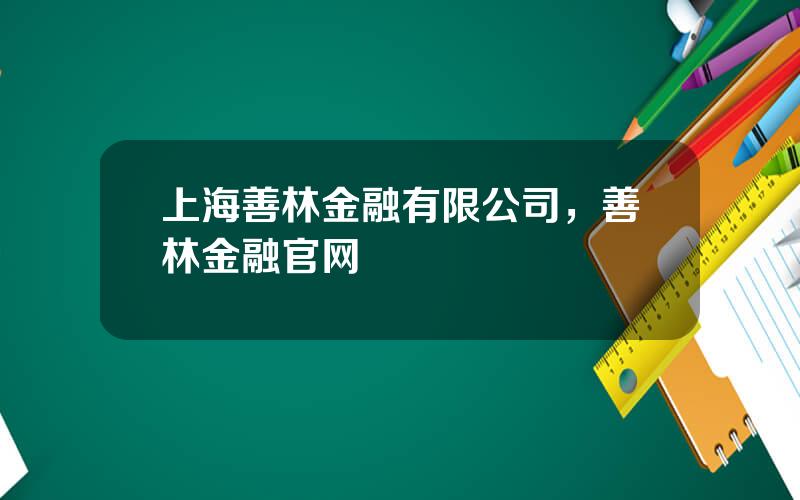 上海善林金融有限公司，善林金融官网