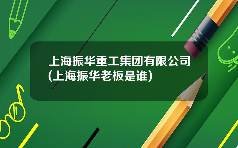 上海振华重工集团有限公司(上海振华老板是谁)