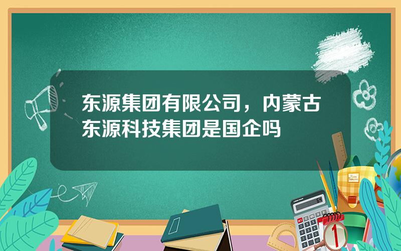 东源集团有限公司，内蒙古东源科技集团是国企吗