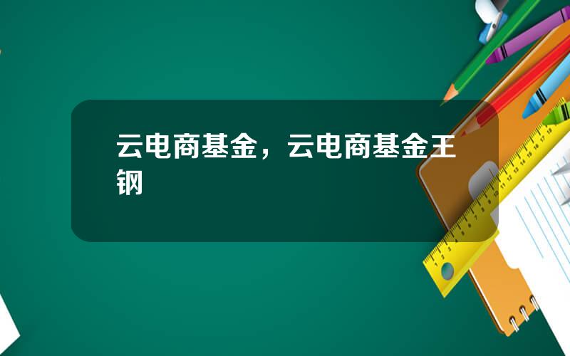 云电商基金，云电商基金王钢