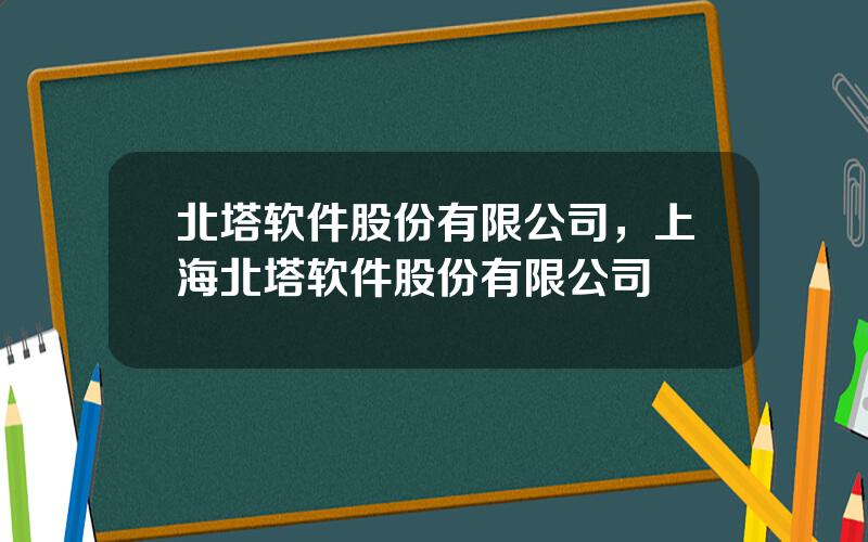 北塔软件股份有限公司，上海北塔软件股份有限公司